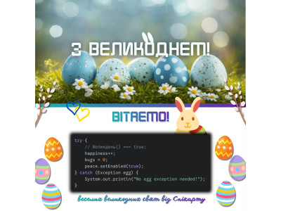 Вітаємо з Великоднем