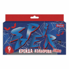 Крейда 1 вересня кольорова 9 шт JUMBO, 