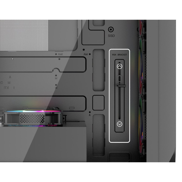 Корпус для ПК 1stPlayer AY7-BK-4F1