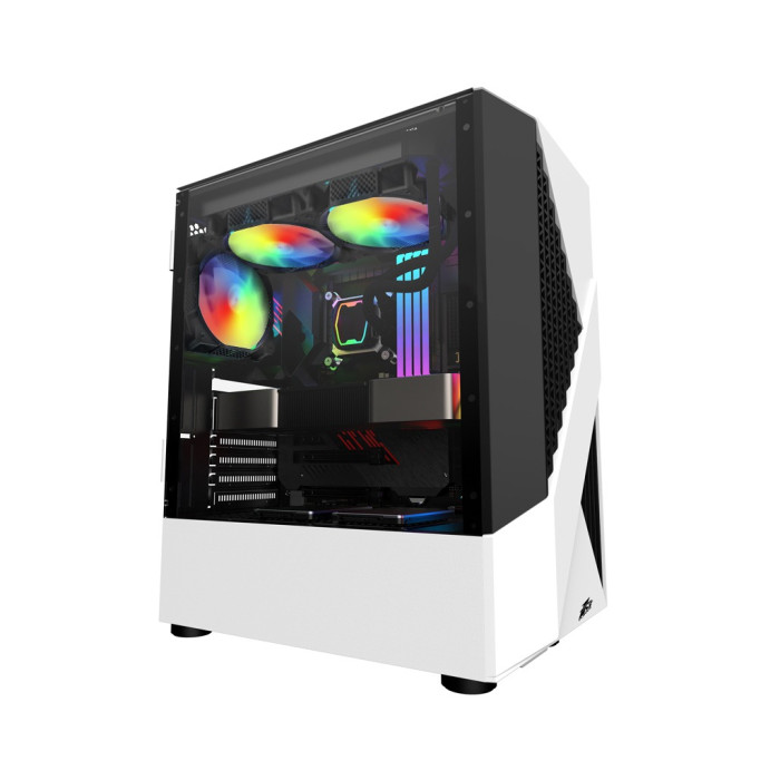 Корпус для ПК 1stPlayer F3-A-WH-4F1-PS-600FK-EU