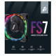 Кулер до корпусу 1stPlayer FS7 Black (FS7-BK-1IN1)