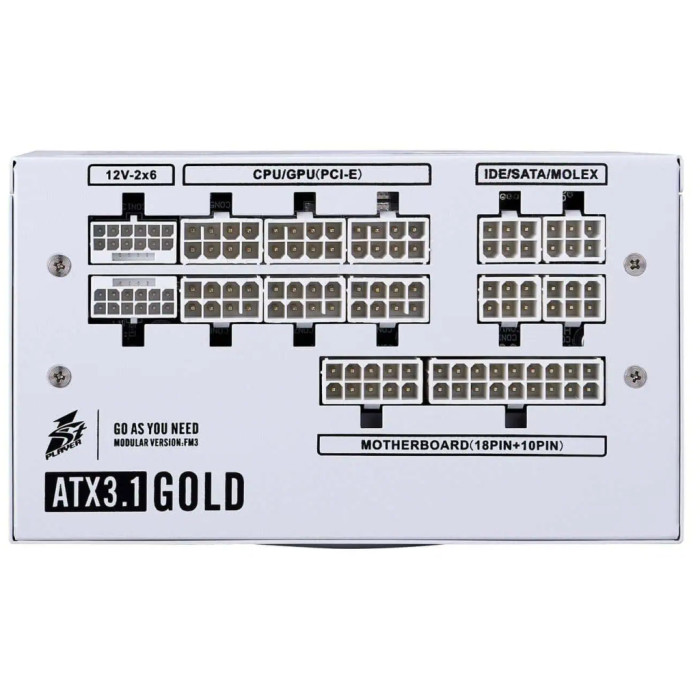 Блок живлення 1stPlayer 1200W (NGDP-GLD-1200-WH-EU)