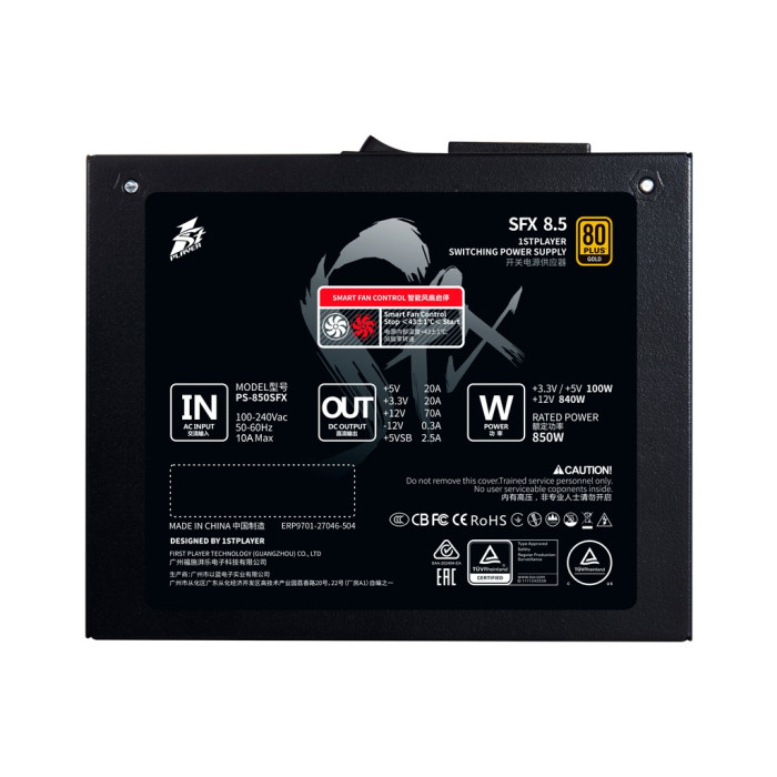 Блок живлення 1stPlayer 850W PS-850SFX (SFX-GLD-850-BK-EU)