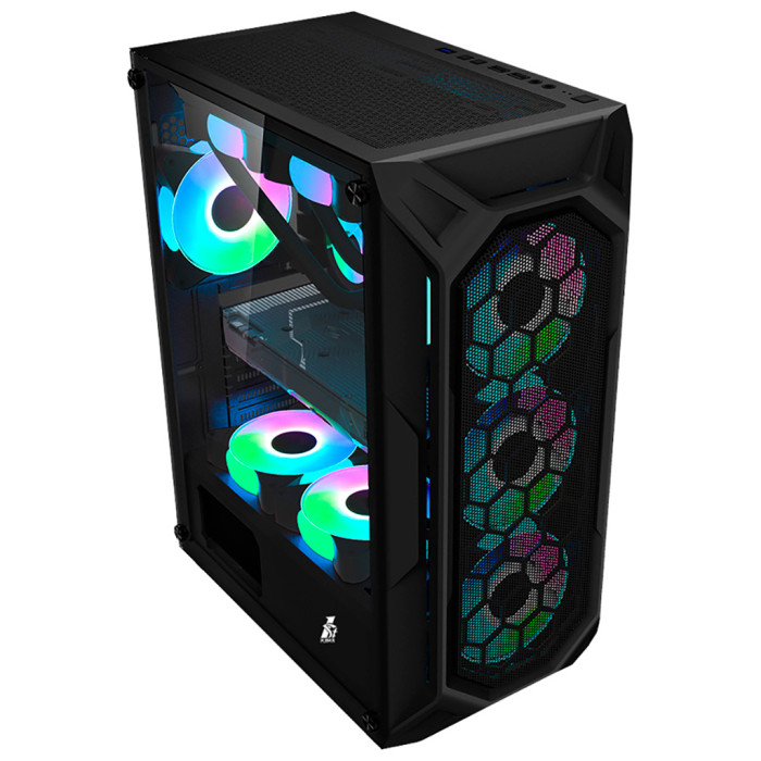 Корпус для ПК 1stPlayer X6-BK-4F1