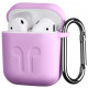 Чохол 2E для Apple AirPods Pure Color Silicone Imprint 1.5 мм Lavende (2E-AIR-PODS-IBSI-1.5-LV)