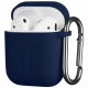 Чохол 2E для Apple AirPods Pure Color Silicone Imprint 1.5 мм Navy (2E-AIR-PODS-IBSI-1.5-NV)