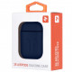 Чохол 2E для Apple AirPods Pure Color Silicone Imprint 1.5 мм Navy (2E-AIR-PODS-IBSI-1.5-NV)