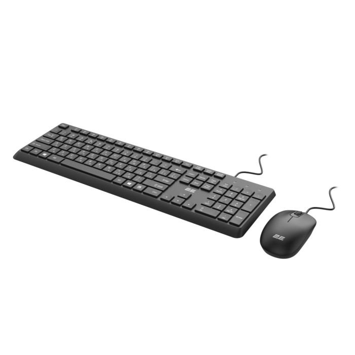 Комплект 2E MK405 USB UA Black (2E-MK405UBK)