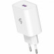 Зарядний пристрій 2E USB Wall Charger QC3.0 DC5V/3A, Max 18W, white (2E-WC1USB18W-W)