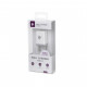 Зарядний пристрій 2E USB Wall Charger USB:DC5V/1A, white (2E-WC1USB1A-W)