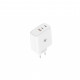 Зарядний пристрій 2E USB-C Wall Charger GaN 65W, white (2E-WC3USB65W-W)