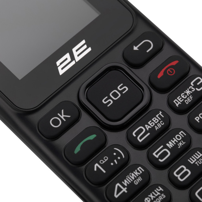 Мобільний телефон 2E S180 2024 Black (694743653885)