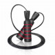 Скакалка 4yourhealth Premium Jump Rope 2471 швидкісна 2.5м Чорно-червона (4YH_2471_Bl/Red)