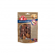Ласощі для собак 8in1 Triple Flavour Шашлички 6 шт. 113 г (4048422144632)