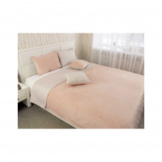 Покривало Руно двостороннє VeLour Мигдальне 180х220 см (340.55_Almond)