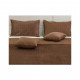 Покривало Руно двостороннє VeLour Шоколадне 180х220 см (340.55_Chocolate)