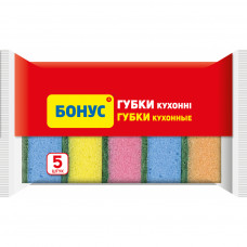 Губки кухонні Бонус 5 шт. (4820048483933)