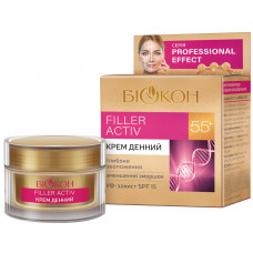 Крем для обличчя Біокон Professional Effect Filler Activ 55+ Денний 50 мл (4820160037342)