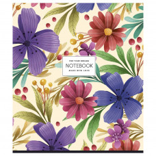 Зошит Школярик Bright flowers клітинка 36 аркушів (036-3199K)