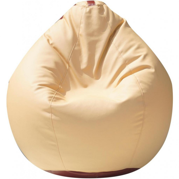 Крісло-мішок Примтекс плюс кресло-груша Tomber H-2201/H-002 M Beige/Brown (Tomber H-2201/H-002 M Beige/Brown)