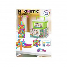 Конструктор A-Toys Magnetic Sticks 42 деталей в валізці (158-22)