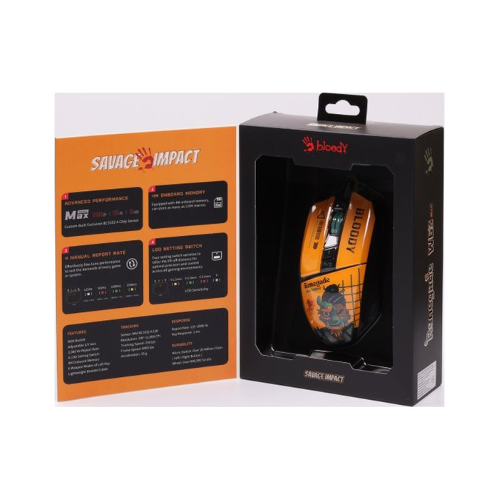 Мишка A4Tech W63 Max USB Renegade Sunset (4711421000529)