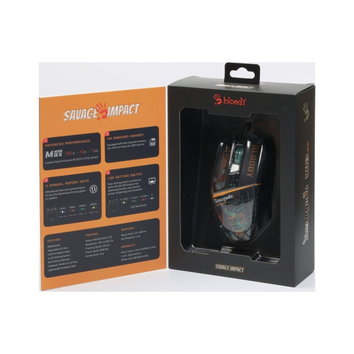 Мишка A4Tech W63 Max USB Renegade Midnight (4711421000536)