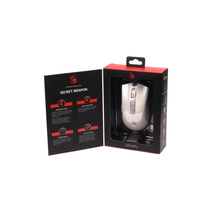 Мишка A4Tech Bloody R90 Plus Wireless Greyish White (4711421001731)