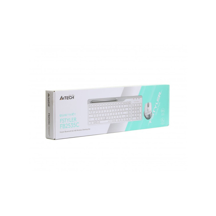 Комплект A4Tech FB2535C Wireless/Bluetooth Icy White (4711421971232)