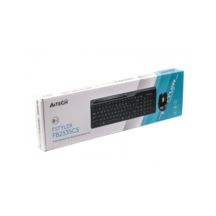 Комплект A4Tech FB2535CS Wireless/Bluetooth Smoky Grey (4711421973120)
