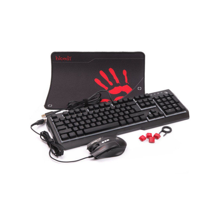 Комплект A4Tech Bloody B1700 USB Black (4711421980401)