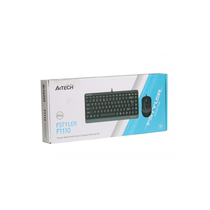 Комплект A4Tech F1110 USB Grey (4711421987547)