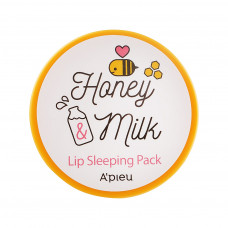 Маска для обличчя A'pieu Honey Milk Lip Sleeping Pack для губ 6.7 г (8806185745413)