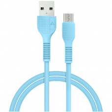 Дата кабель USB 2.0 AM to Micro 5P 1.2m AL-CBCOLOR-M1BL Blue ACCLAB (1283126518133)