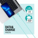 Дата кабель USB 2.0 AM to Micro 5P 1.2m AL-CBCOLOR-M1MT Mint ACCLAB (1283126518140)