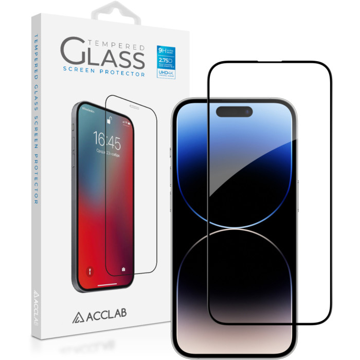 Скло захисне ACCLAB Full Glue Apple iPhone 14 Pro Max (1283126541988)