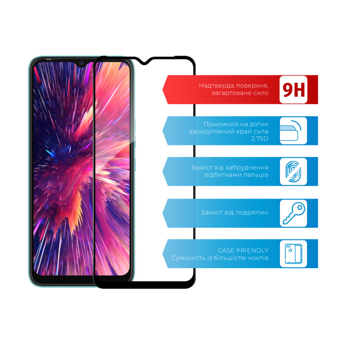 Скло захисне ACCLAB Full Glue Tecno Spark Go 2022 (1283126542305)