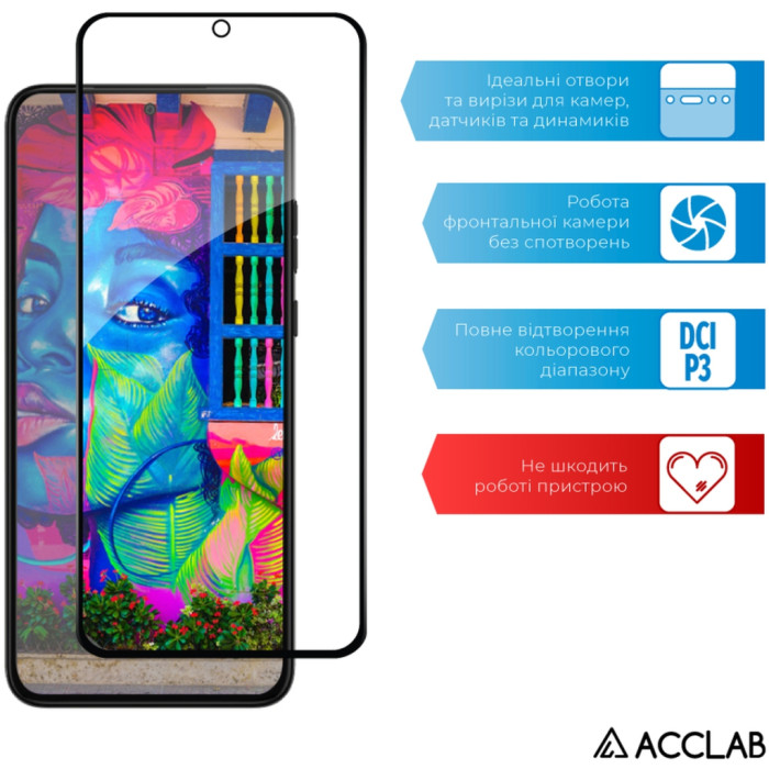 Скло захисне ACCLAB Full Glue MOTO EDGE 30 Neo Black (1283126546679)