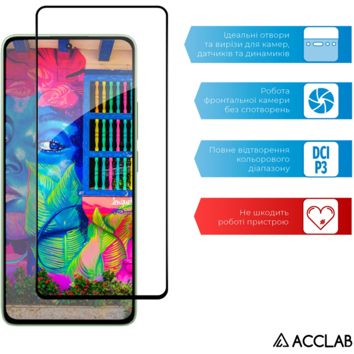 Скло захисне ACCLAB Full Glue Xiaomi Redmi Note 13 4G Black (1283126583704)