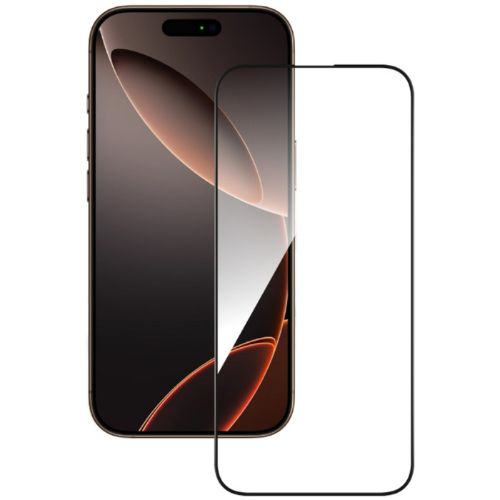 Скло захисне ACCLAB Full Glue Apple iPhone 16 Pro Black (1283126593277)