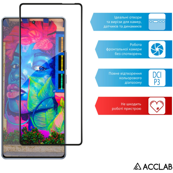 Скло захисне ACCLAB Full Glue Infinix Note 40 4G Black (1283126594885)