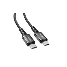 Дата кабель USB-C to USB-C 1.2m 3A nylon black Acefast (6974316280521)