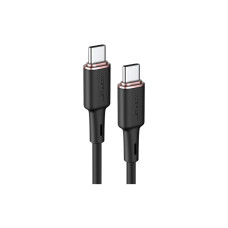 Дата кабель USB-C to USB-C 1.2m 3A 60W silicone C2-03 black Acefast (6974316280729)