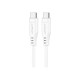 Дата кабель USB-C to USB-C 1.2m 3A TPE C3-03 White Acefast (6974316280859)