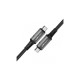 Дата кабель USB-C to USB-C 1.0m USB 4.0 240W audio/video black-grey Acefast (6974316282631)