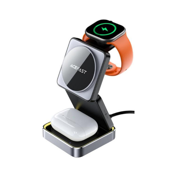 Зарядний пристрій Acefast Wireless QI 3in1 15W E20 (6974316283478)