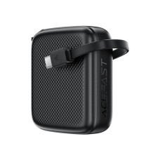 Батарея універсальна Acefast 10000mAh, 20W, PD, QC/3.0, build Type-C cable, M15, Black (6974316283973)