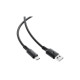 Дата кабель USB 2.0 AM to USB-C 1.2m 3A 60W silicone black Acefast (6974316284178)