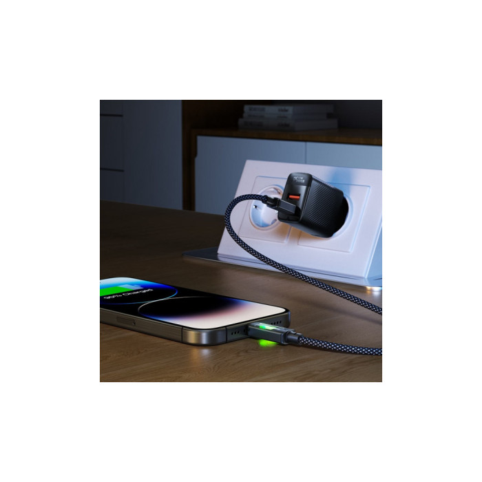 Дата кабель USB-C to USB-C 1.2m 60W black Acefast (6974316284666)