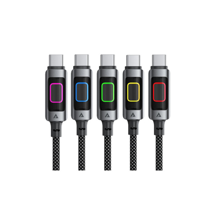 Дата кабель USB 2.0 AM to USB-C 1.2m 60W black Acefast (6974316284673)